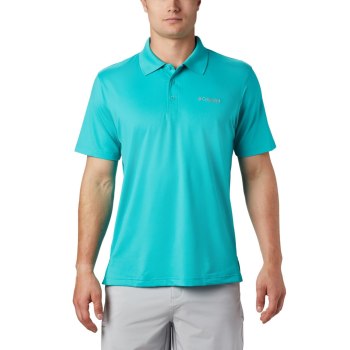 Columbia PFG Skiff Cast, Polo Turquesa Claro Para Hombre | 127869-XKI